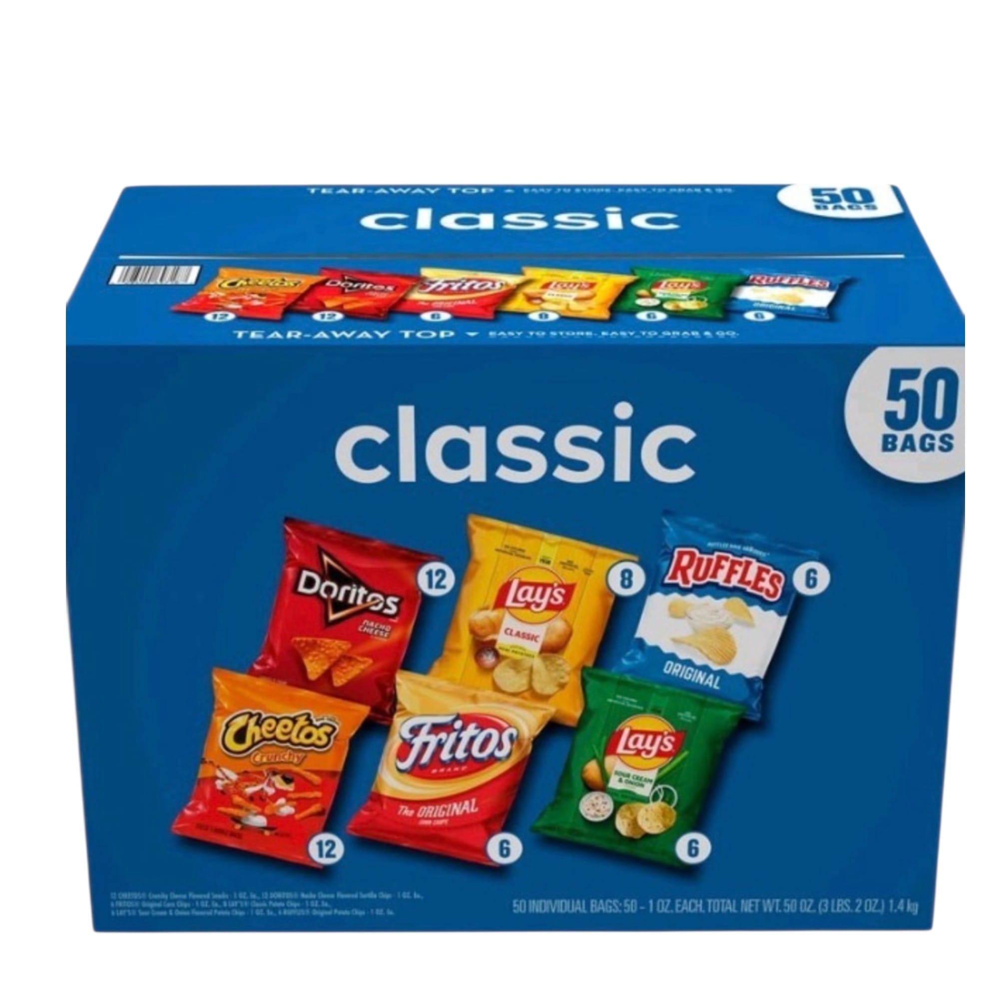 Frito-Lay Classic Mix Variety Pack Chips, 50 pk.