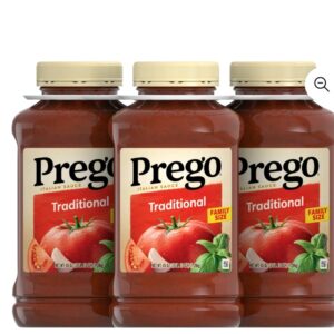 Prego Traditional Italian Sauce , 45 oz, 3pk